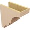 Ekena Millwork 7"W x 14"D x 14"H Classic Asheboro Rough Cedar Woodgrain TimberThane Corbel, Primed Tan CORUR07X14X14ASHRCPR - alternate 3